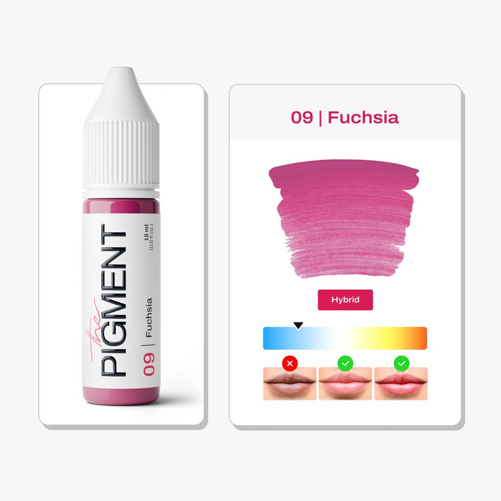 Pigment pour Lèvres PMU - 09 Fuchsia (15 ml)