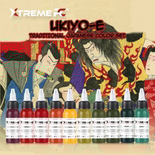 Encres XTreme Ink - 10x30ml - TRADITIONAL JAPANESE COLOR SET