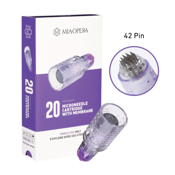 Cartouches MiaOpera Needling - 42 aiguilles - 0,25mm - 2,5mm de longueur - 20pcs