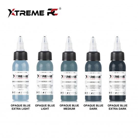 Encres XTreme Ink - 5x30ml - OPAQUE BLUE SET