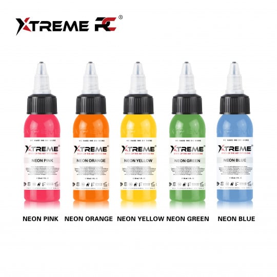 Encres XTreme Ink - 5x30ml - NEON SET