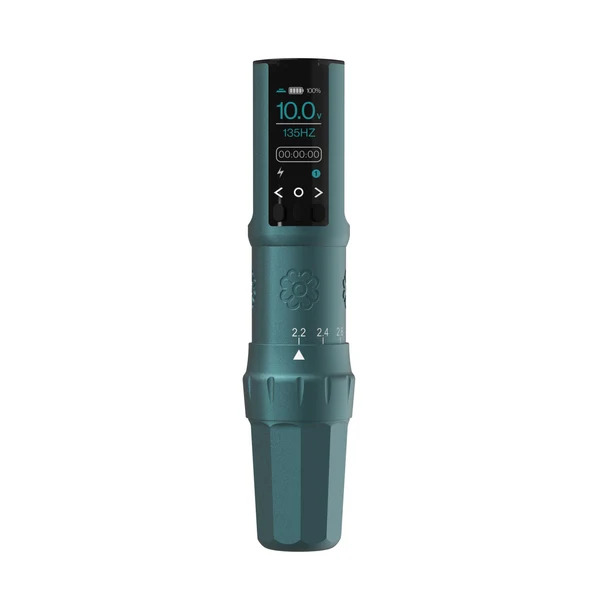 Machine de maquillage permanent à course réglable Microbeau E.L.B. - Bleu Cascade
