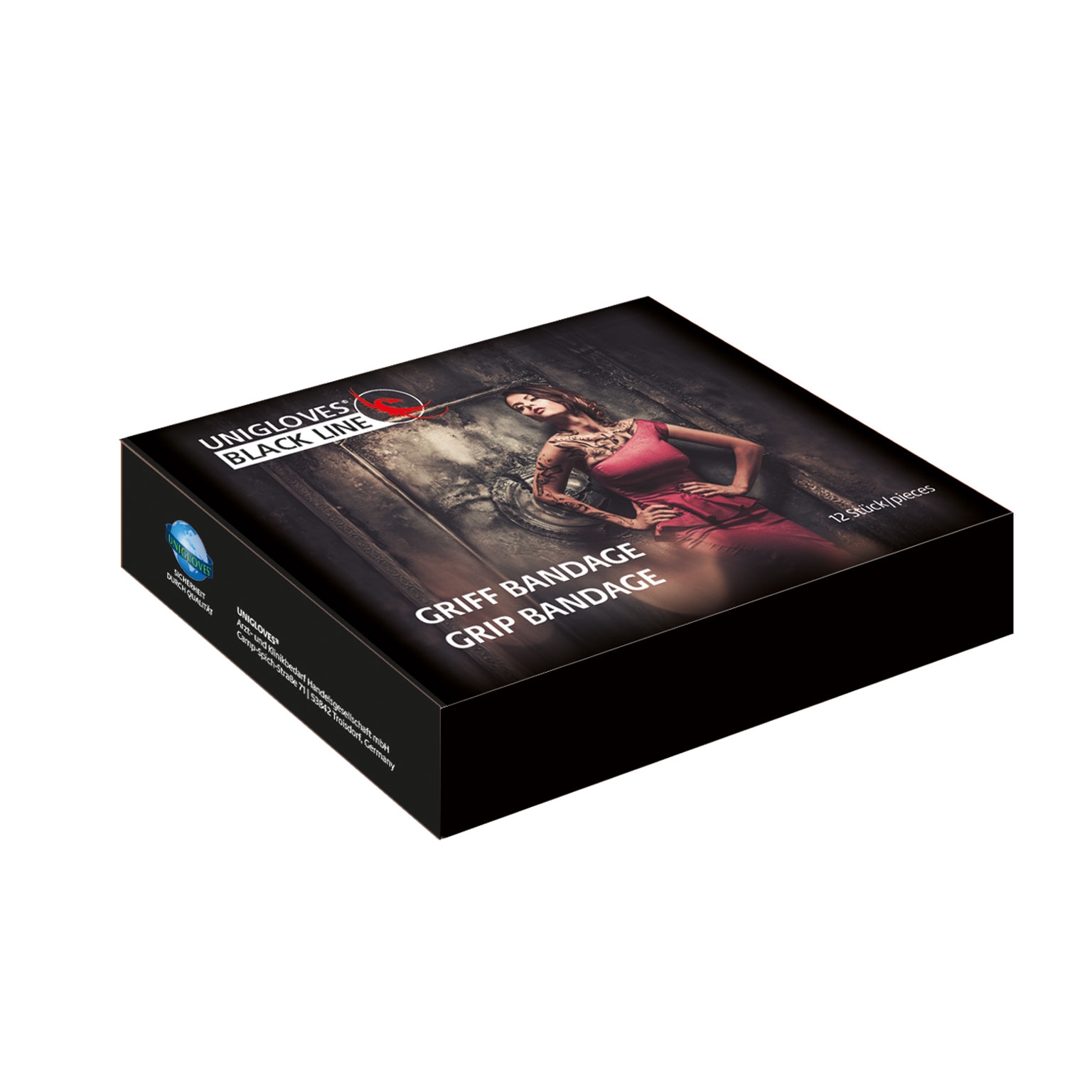 Black Grip Bandage 5cmx4.5m - 12 unités