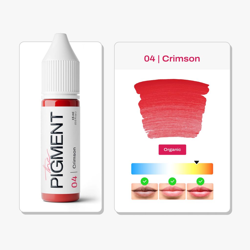 Pigment pour Lèvres PMU - 04 Crimson (15 ml)