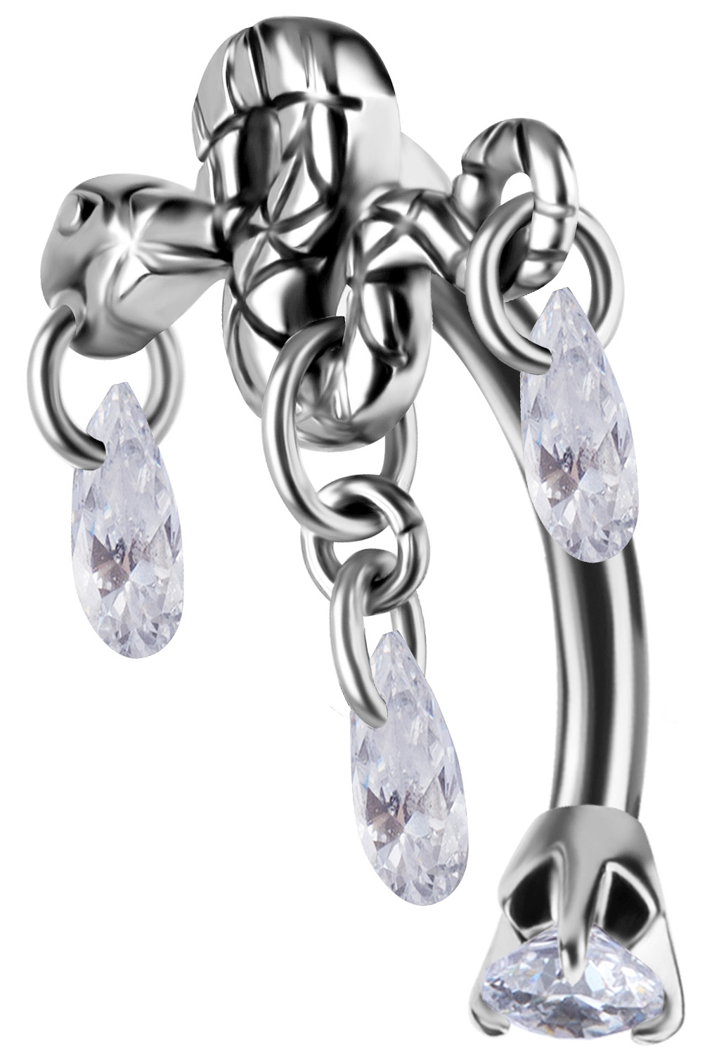 SS 316 UPPER BELLY BANANA SET 1,6x10mm mod. 09 - WH