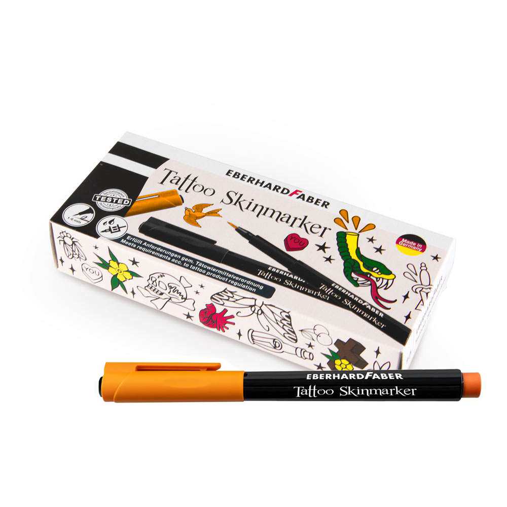 Marqueur cutané pour tatouage 10pcs - Orange