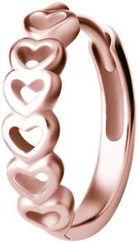 RG 316 HOOP EARRINGS (PAIR) 0,8x10mm - mod. 08