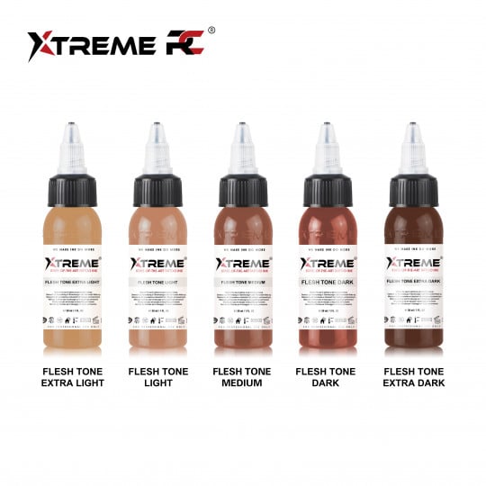 Encres XTreme Ink - 5x30ml - FLESH TONE SET