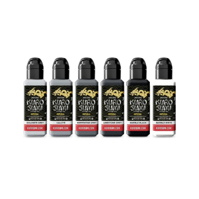 Encres Kuro Sumi Imperial - Marble Stone Set - 6x44ml