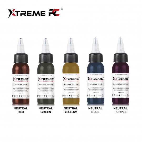 Encres XTreme Ink - 5x30ml - NEUTRAL SET