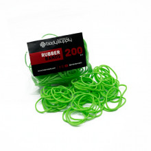 Élastiques colorés BodySupply 200 unités - Vert