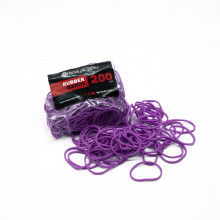 Élastiques colorés BodySupply 200 unités - Violet