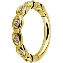 GD 316 HINGED RING SET with Jewels