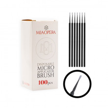 Micro Pinceau Applicateur Noir MiaOpera 100pcs
