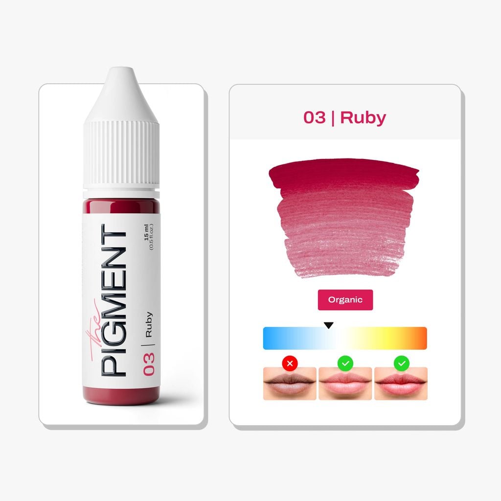 Pigment pour Lèvres PMU - 03 Ruby (15 ml)