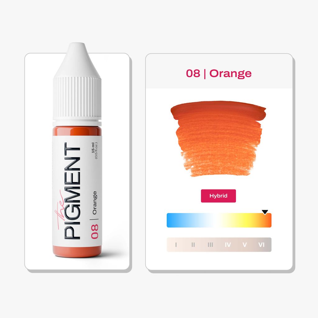 Pigment pour Sourcils PMU - 08 Orange (15 ml)