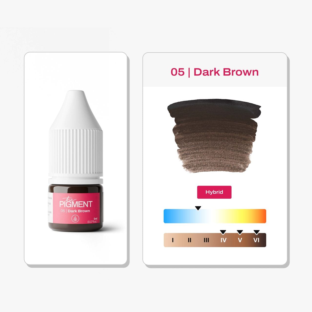 Pigment pour les sourcils THE PIGMENT - 05 Dark Brown - 5 ml